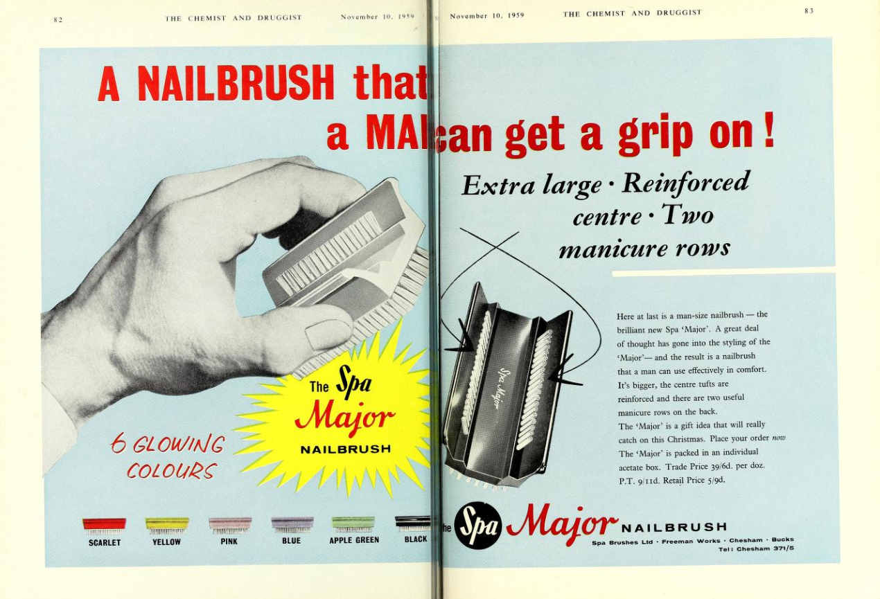 ad for the Spa Major Nail Brush